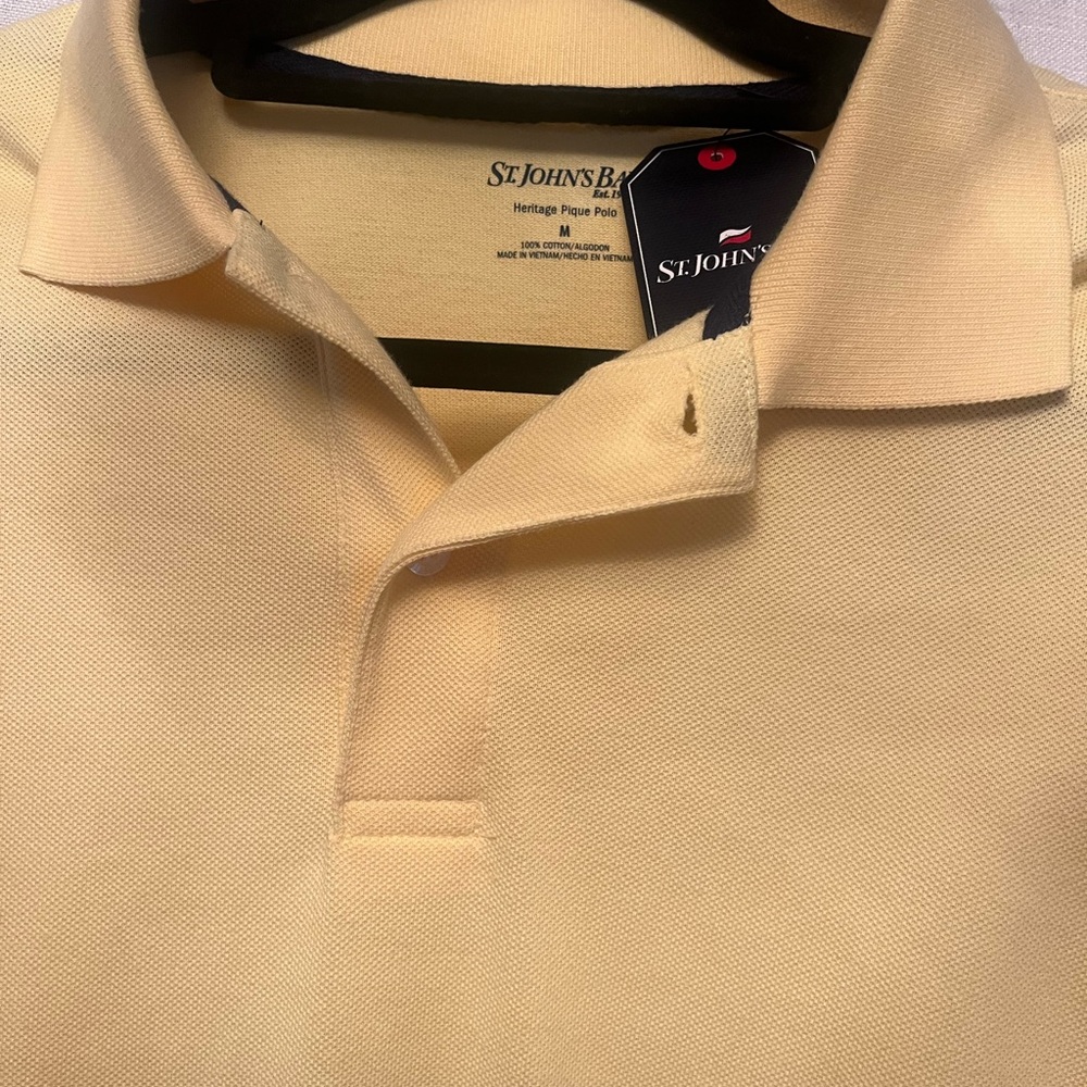St. John's Bay Soft Yellow Men's‎ Polo